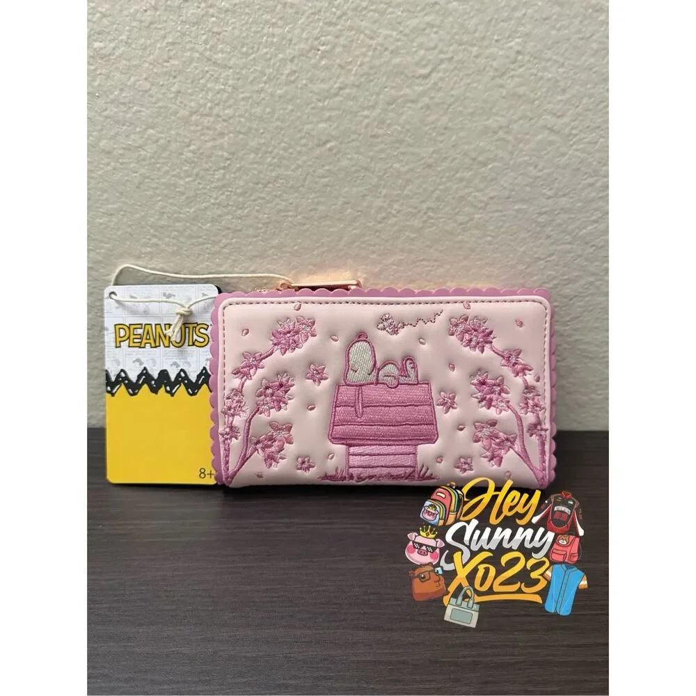 Loungefly Peanuts Snoopy Cherry Blossom Wallet